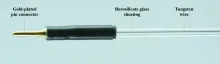 Pin connector of tungsten microelectrode